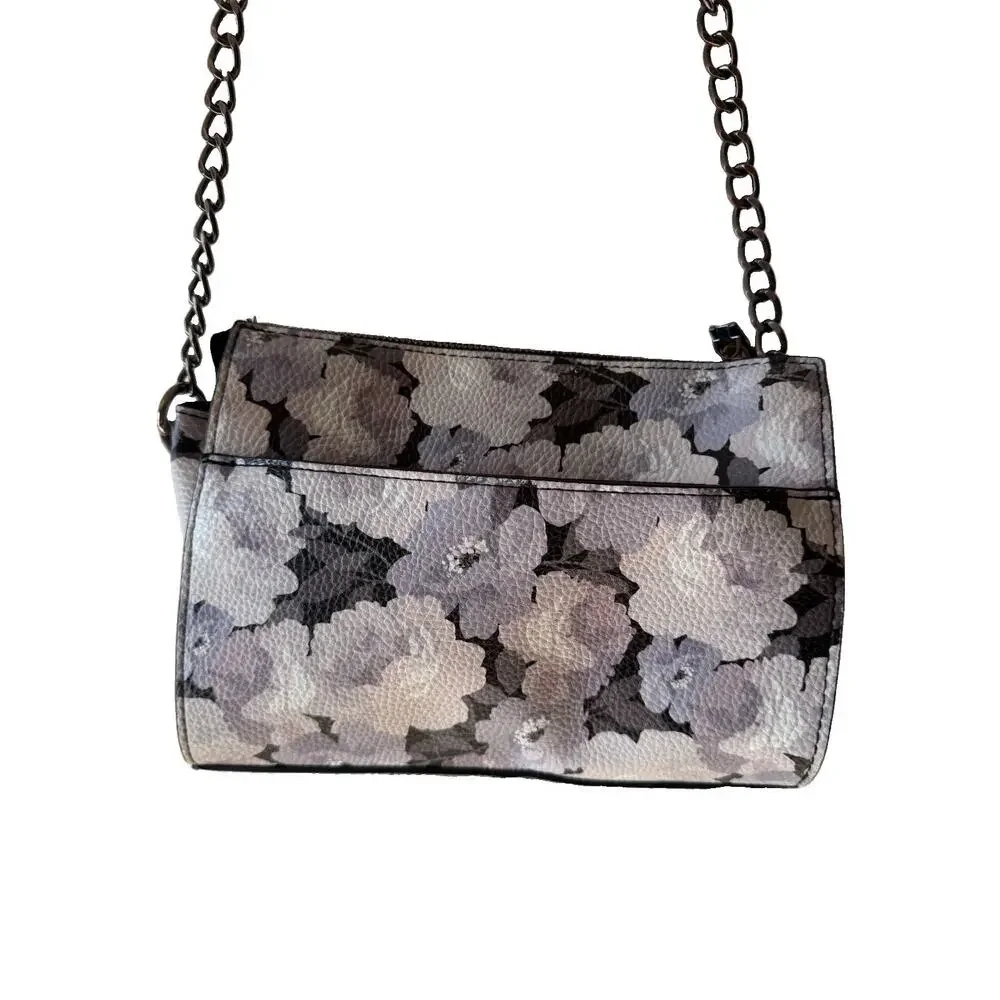 Steve Madden Lilac Purple Floral Faux Leather Crossbody